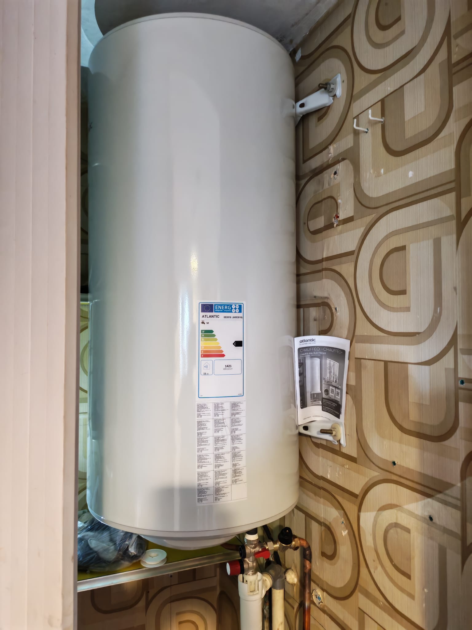 Chauffe-eau Atlantic installé