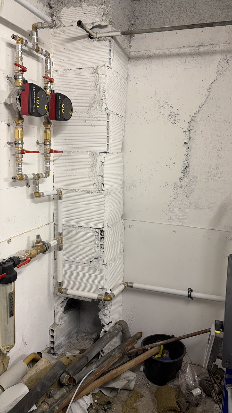 Pose de pompes Grundfos